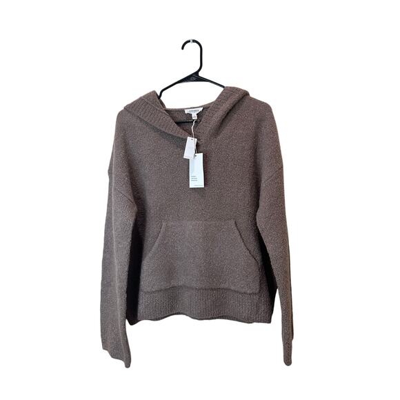 Haven Well Within NWT SZ M Wool Blend Hoodie Brown Comfy Cozy Loungewear - Picture 1 of 4